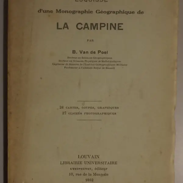 Esquisse d'une monographie géographique de la Campine