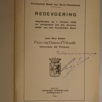 Redevoering uitgesproken op 1 october 1945 ter gelegenheid van den gewonen zittijd van den Provincialen Raad