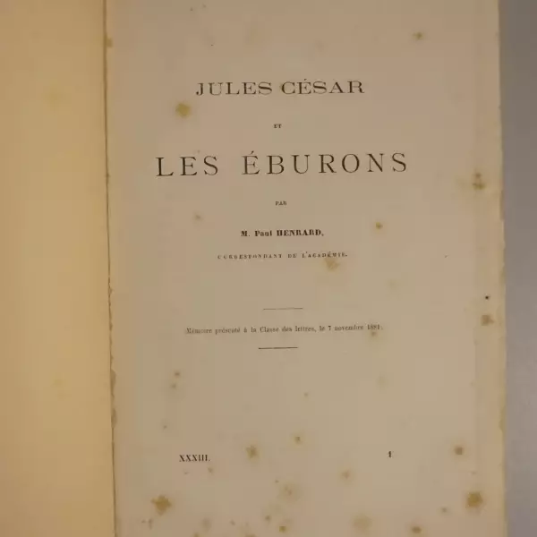 Jules César et les Éburons