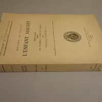 Honoré de Balzac. L'Enfant maudit. Edition critique établie avec introduction et relevé des variantes