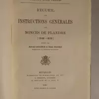 Recueil des instructions générales aux nonces de Flandre (1596-1635)