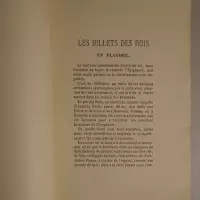 Les billets des rois en Flandre. Xylographie, musique, coutumes