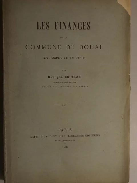 Les finances de la commune de Douai des origines au XVe siècle