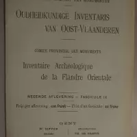 Oudheidkundige inventaris van Oost-Vlaanderen / Inventaire archéologique de la Flandre Orientale