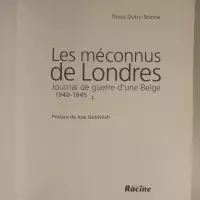 Les méconnus de Londres. Journal de guerre d'une Belge 1940-1945