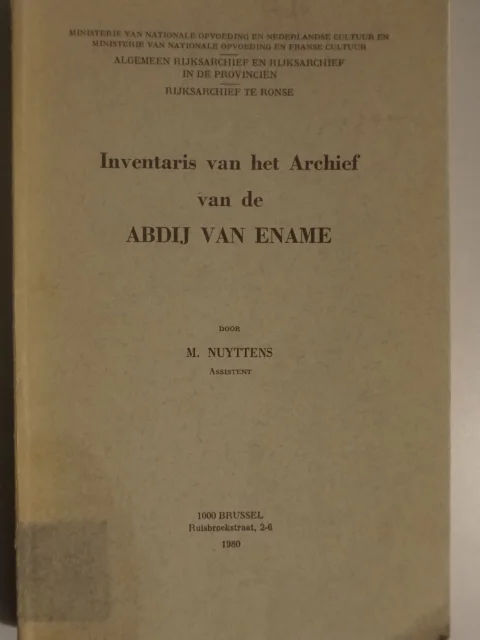 Inventaris van het archief van de abdij van Ename