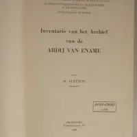 Inventaris van het archief van de abdij van Ename