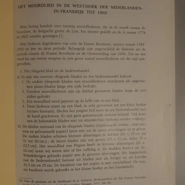 Het moordlied in de Westhoek der Nederlanden-in-Frankrijk tot 1860