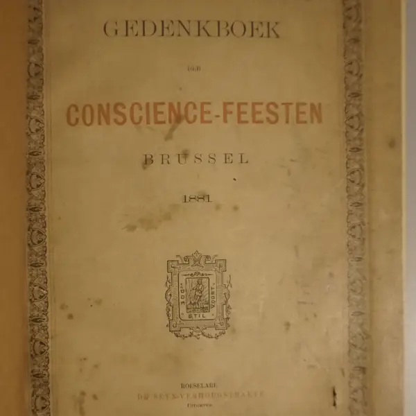 Gedenkboek der Conscience-feesten Brussel 1881