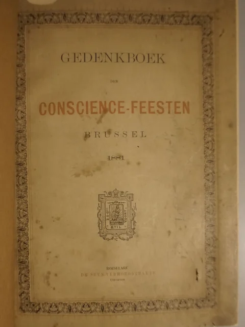 Gedenkboek der Conscience-feesten Brussel 1881