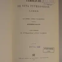 De vita pythagorica liber