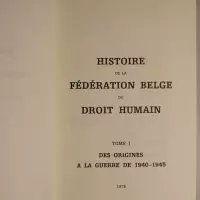 Histoire de la Fédération belge du Droit Humain