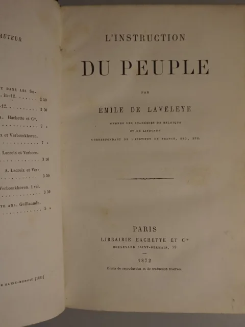 L'instruction du peuple