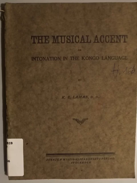 The musical accent or intonation in the Kongo Language