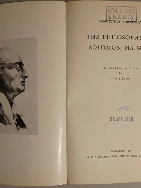 The Philosophy of Solomon Maimon