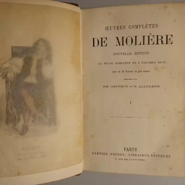 Oeuvres complètes de Molière. Nouvelle Édition. La seule complète en 2 volumes in-12