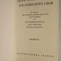 Neues Volksliederbuch für gemischten Chor im Auftrag der Deutschen Akademie der Künste herausgegeben