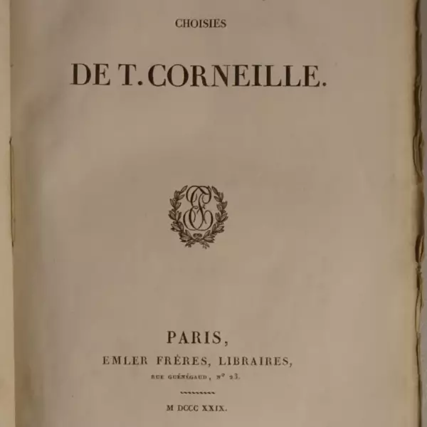 Oeuvres choisies de T. Corneille