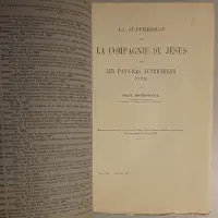 La suppression de la Compagnie de Jésus dans les Pays-Bas autrichiens (1773)