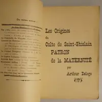 Les Origines du Culte de Saint-Ghislain Patron de la Maternité