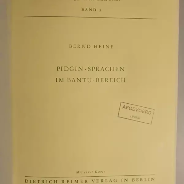 Pidgin-Sprachen im Bantu-Bereich