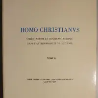 Homo Christianus. Christianisme et tradition antique dans l'antropologie de lactance