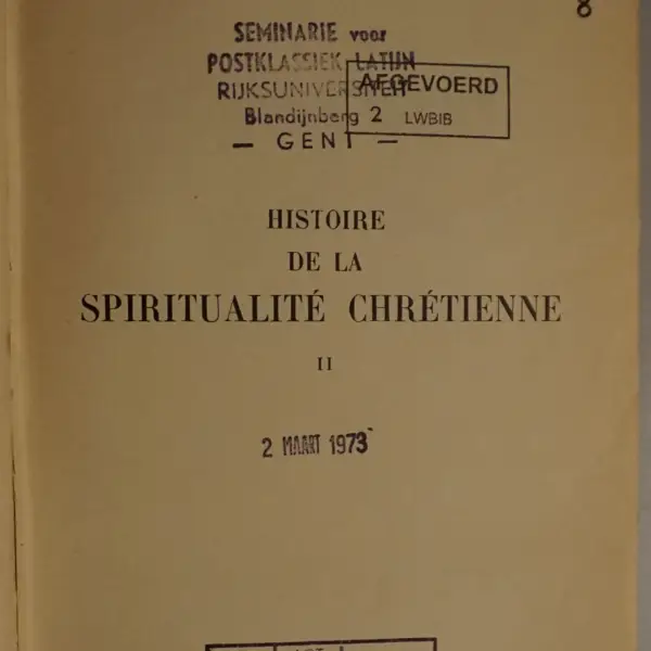 La spiritualité du moyen age