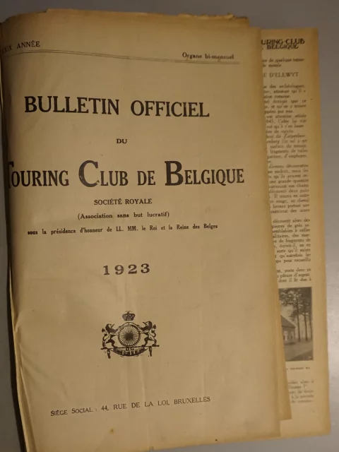Bulletin officiel du Touring Club de Belgique 1923