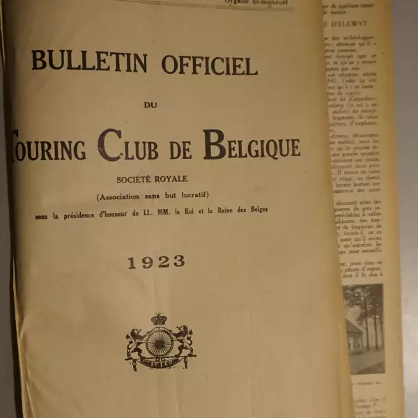 Bulletin officiel du Touring Club de Belgique 1923