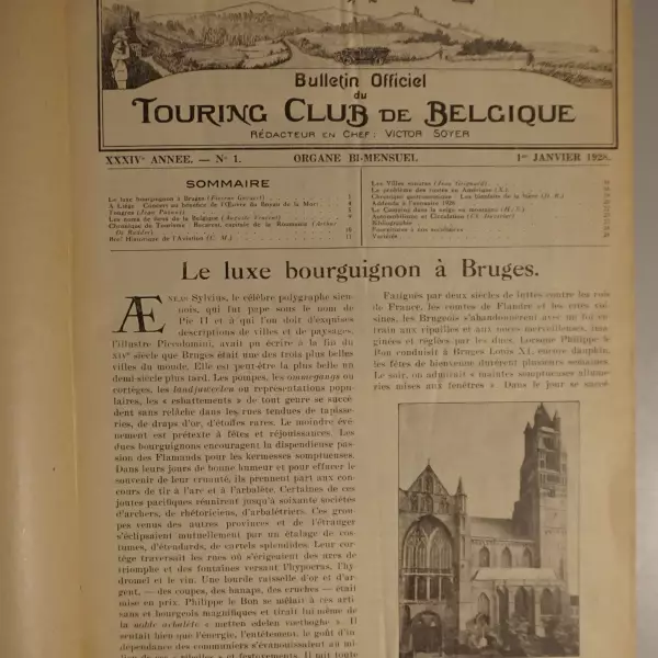 Bulletin officiel du Touring Club de Belgique 1928