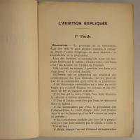 L'Aviation Expliquée. Ouvrage de Vulgarisation renfermant un Dictionnaire des Termes couramment employés en Aviation