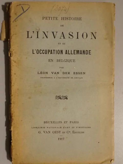 Petite Histoire de l'Invasion allemande en Belgique