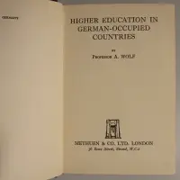 Higher Education in German occupied Countries