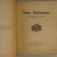 Notre patriotisme