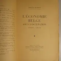 L'économie belge sous l'occupation 1940-1945