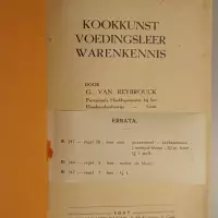 Kookkunst, voedingsleer, warenkennis