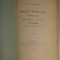 La légende de Saint-Servais. Document inédit pour l'histoire de la gravure en bois