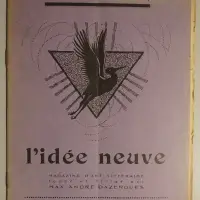 l'idée neuve. magazine d'art littéraire