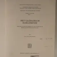 Het glossarium Harlemense