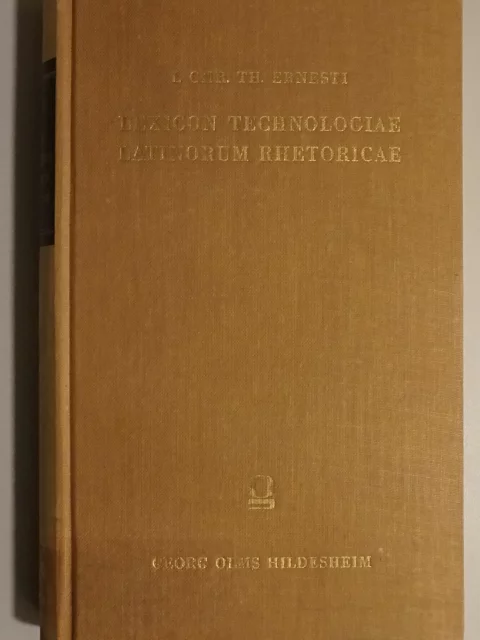 Lexicon technologiae Latinorum rhetoricae