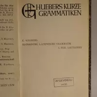 Historische Lateinische Grammatik