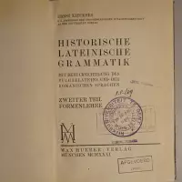 Historische Lateinische Grammatik