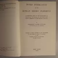 Word formation in the Roman sermo plebeius