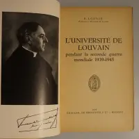 L'Université de Louvain pendant la Seconde Guerre mondiale 1939-1945