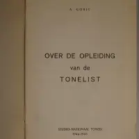 Over de opleiding van de tonelist