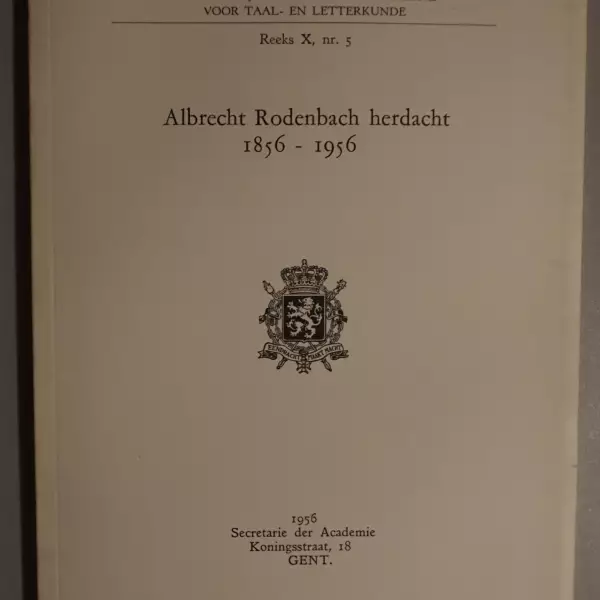 Albrecht Rodenbach herdacht 1856-1956