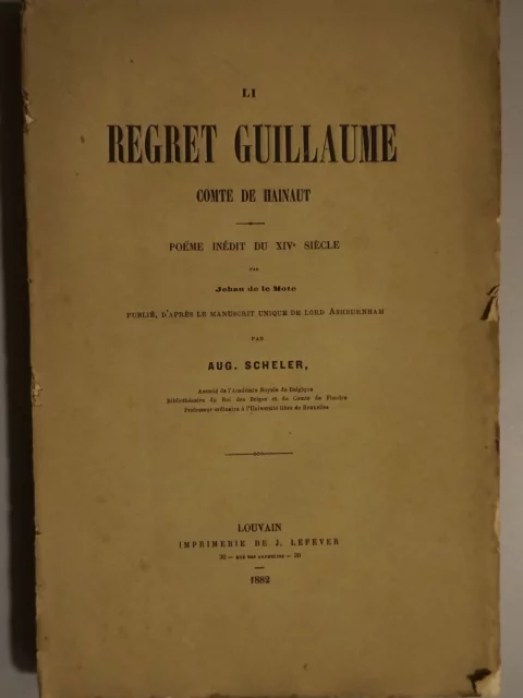 Li regret Guillaume, comte de Hainaut