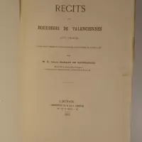 Récits d'un bourgeois de Valenciennes (XIVe siècle)