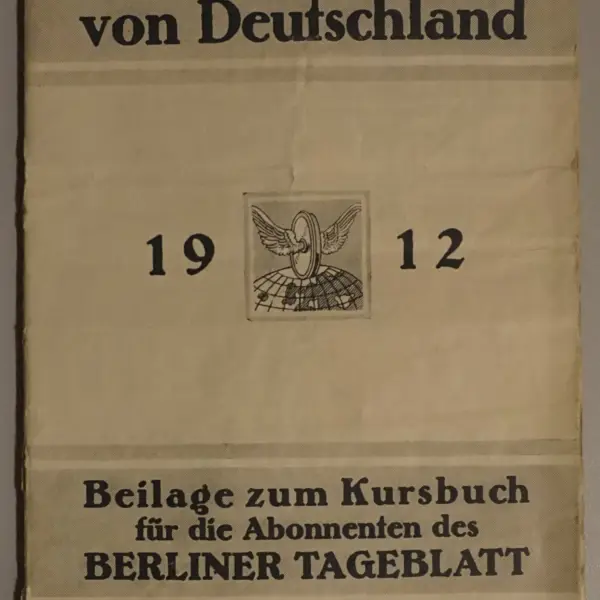 Eisenbahn-Karte von Deutschland 1912