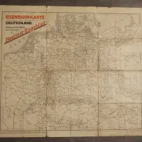 Eisenbahn-Karte von Deutschland 1912